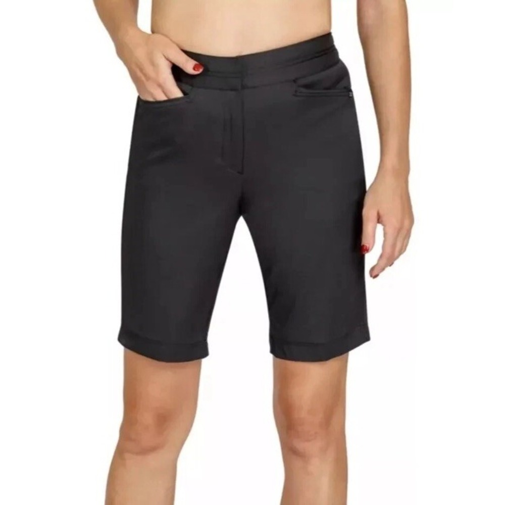 Tail Women's Shorts TSide Insert UPF 50 Pull On Black Size 4 Swim Golf NWT